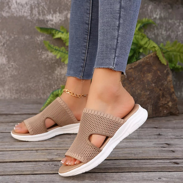 The Sassy Collection Breathable Mesh Open Toe Sandals