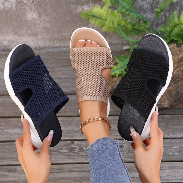 The Sassy Collection Breathable Mesh Open Toe Sandals