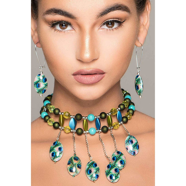 Exotic Peacock Necklace
