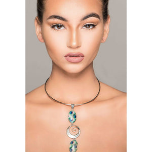 Flattering Peacock Necklace - sassycollection.net, sassycollection.net-The Sassy Collection, CHOKER jewelry