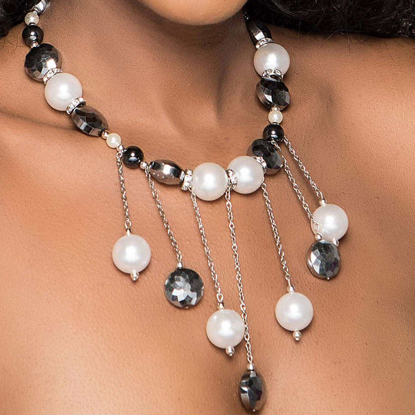 Enchantment  Silver - sassycollection.net, sassycollection.net-The Sassy Collection, necklace, pearls jewelry