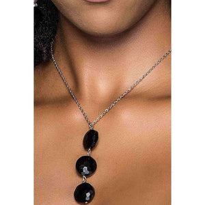 Evening Moon Black Necklace - sassycollection.net, sassycollection.net-The Sassy Collection, necklace jewelry
