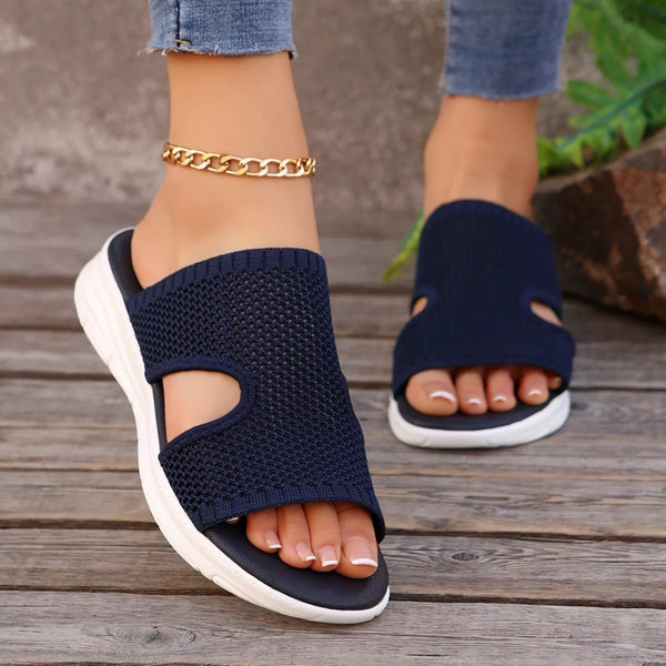 The Sassy Collection Breathable Mesh Open Toe Sandals