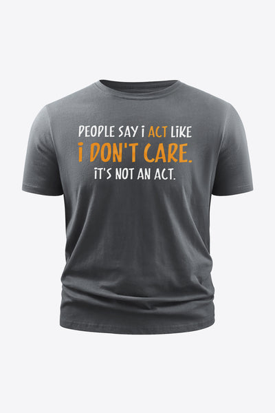 Slogan Graphic Short Sleeve T-Shirt