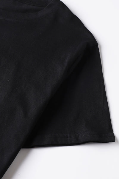 Slogan Graphic Round Neck Tee