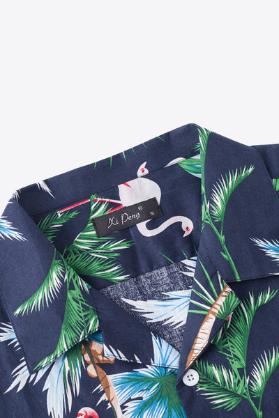 Tropical Pattern Short Sleeve Shirt